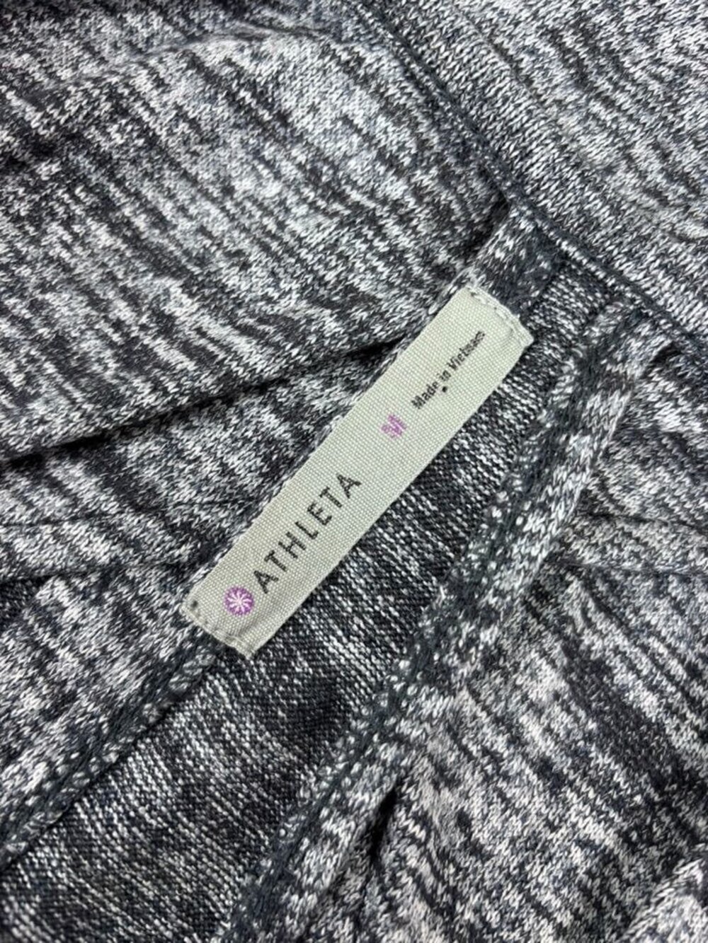 Athleta women's medium heather grey‎ pose layered pullover open back long sleeve - Picture 8 of 10